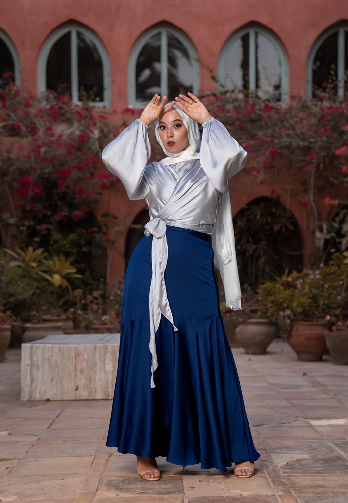 Navy Audrey Skirt