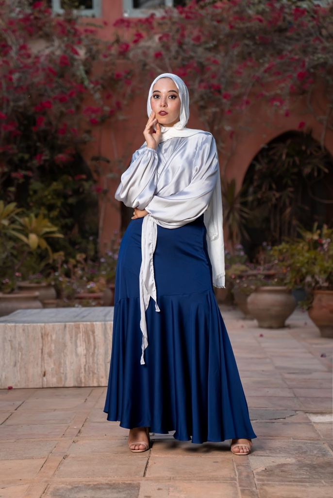 Navy Audrey Skirt