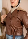 Camel Amber Faux Jacket