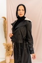 Black Amber Faux Jacket