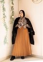 Havan Accordion Suede Skirt