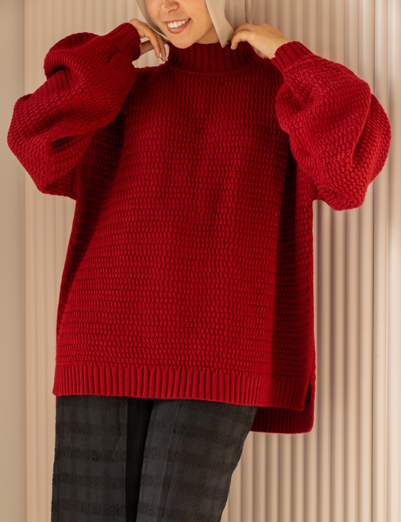 Maroon Mazie Pullover
