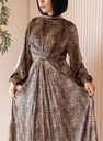 Feline Pleated Dress