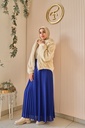 Royal Blue Pleated Skirt