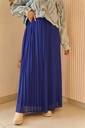 Royal Blue Pleated Skirt