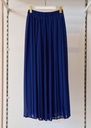 Royal Blue Pleated Skirt