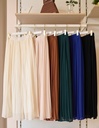 Royal Blue Pleated Skirt