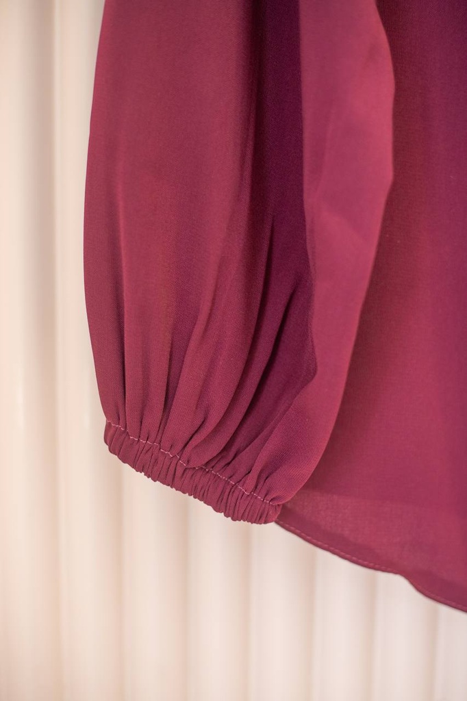 Burgundy Solana Blouse