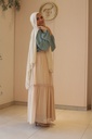 Beige Ruched Skirt  