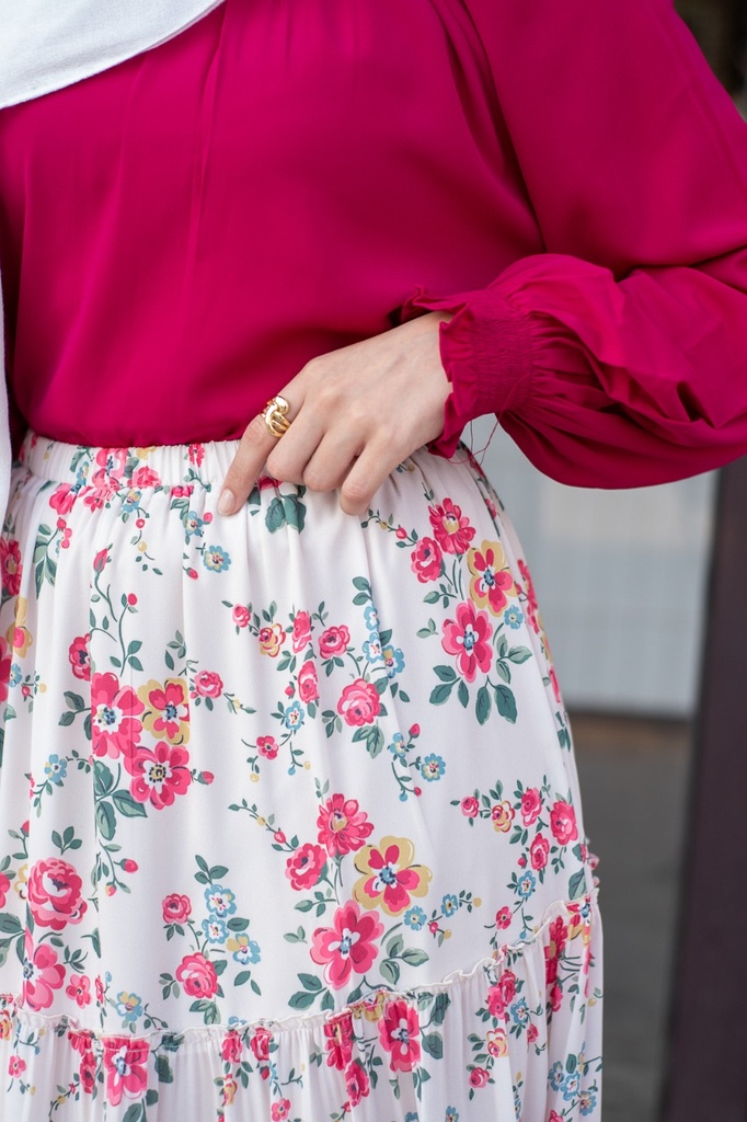 Berry Turtleneck Blouse