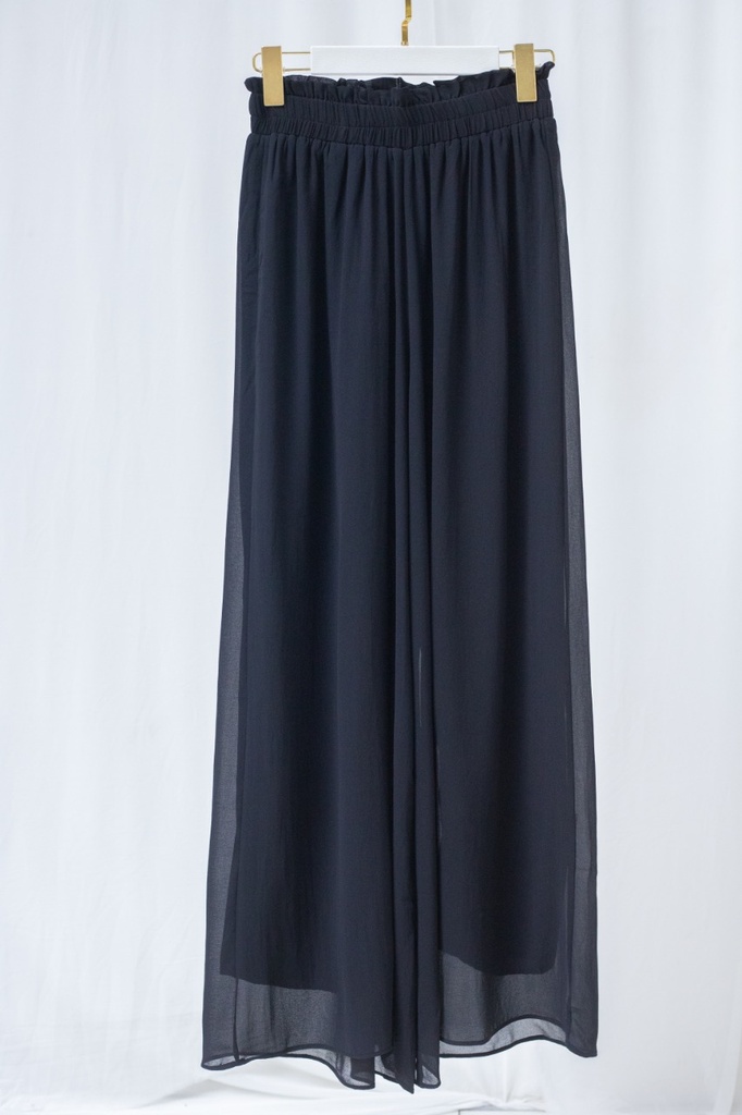 Black Aura Chiffon Pants