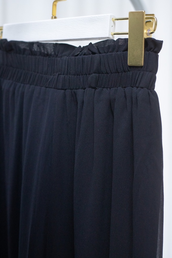 Black Aura Chiffon Pants