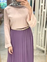 Lavender Pleated Skirt