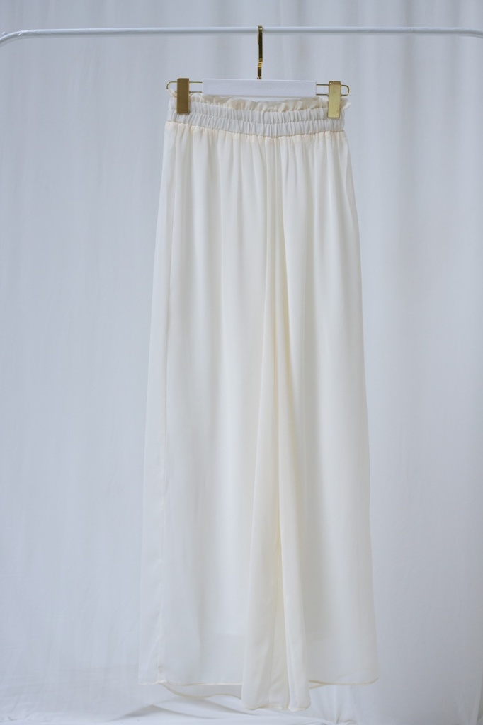 Ivory Aura Chiffon Pants