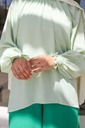 Lime Turtleneck Blouse