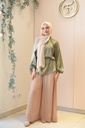 Tan Aura Chiffon Pants 