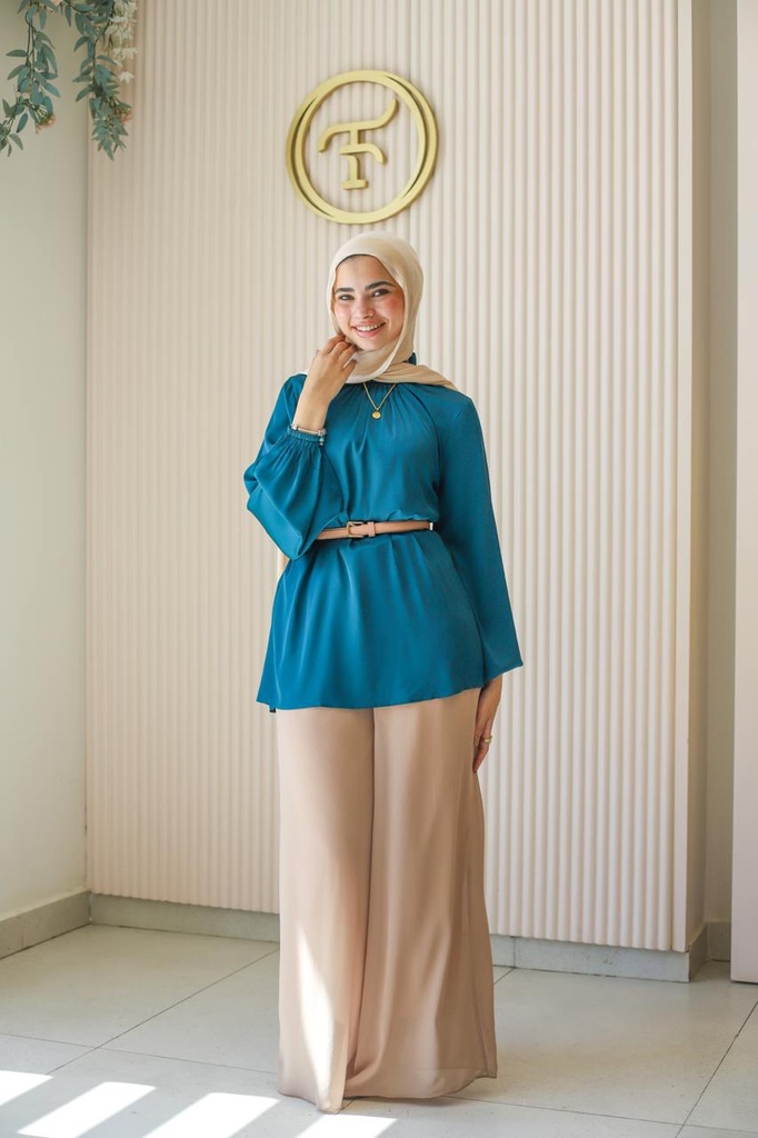 Rama Teal Blouse