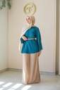 Tan Aura Chiffon Pants 