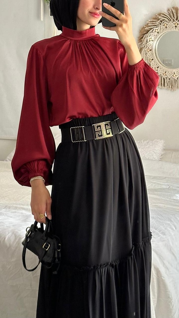 Rama Maroon Blouse