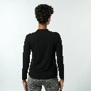 Double Layer Long Sleeves Undershirt-Black