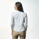 Double Layer Long Sleeves Undershirt-White