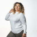 Double Layer Long Sleeves Undershirt-White