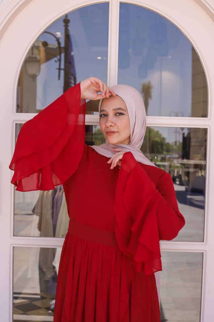 Maroon Belle Dress