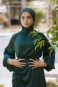 Teal Mural Dress