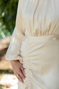 Crème Mural Dress