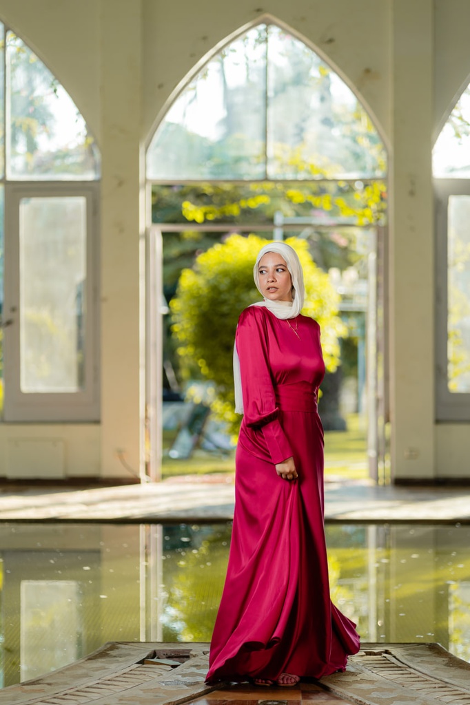 Raspberry Isadora Dress