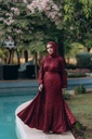 Maroon Bling Bling Dress