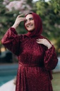 Maroon Bling Bling Dress