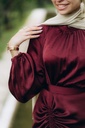 Maroon Mural Dress