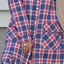 Plaid Long Chemise