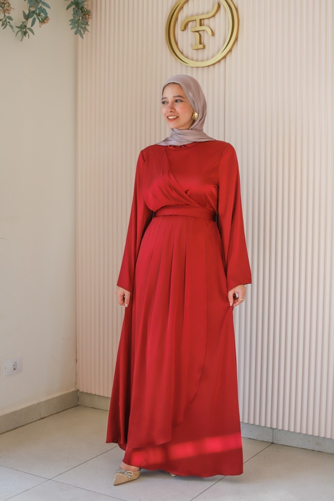 Maroon Rasario Dress