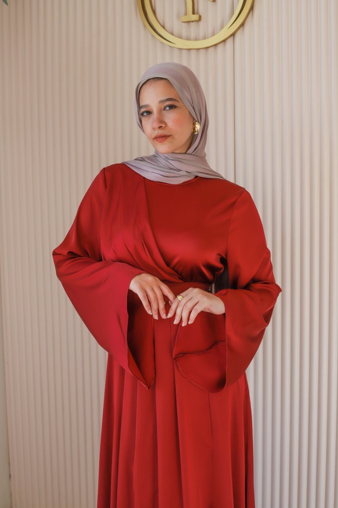 Maroon Rasario Dress