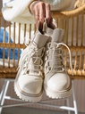 Crème Combat Boots