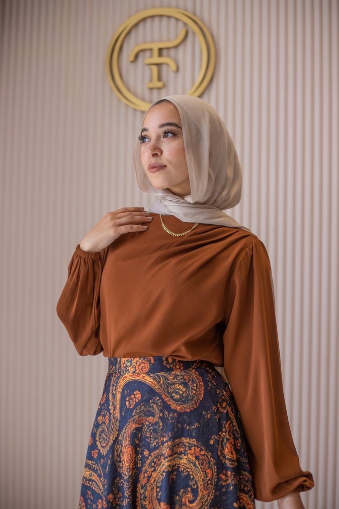 Camel Solana Blouse