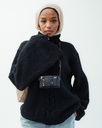 Black Cozy Puff 