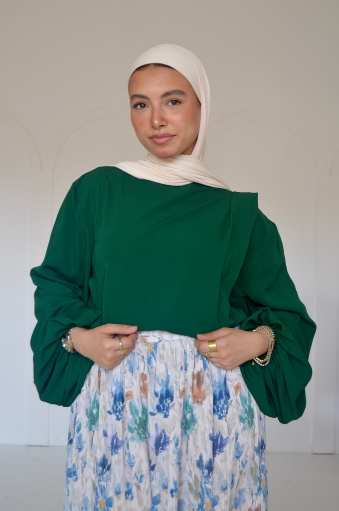 Avocado Louvre Blouse