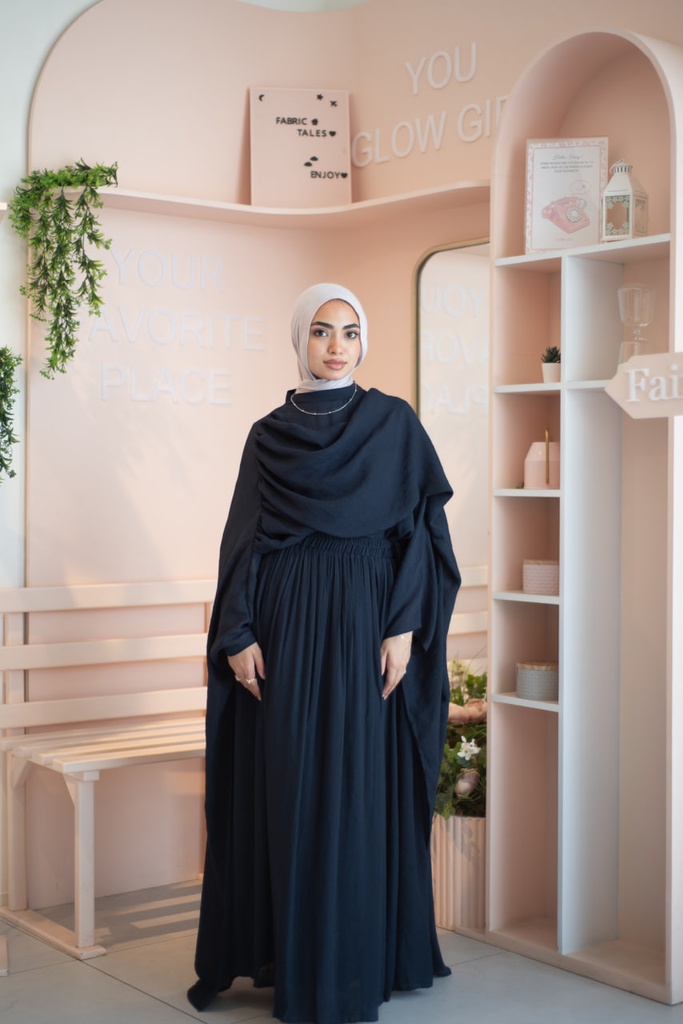 Midnight Swan Cape Blouse