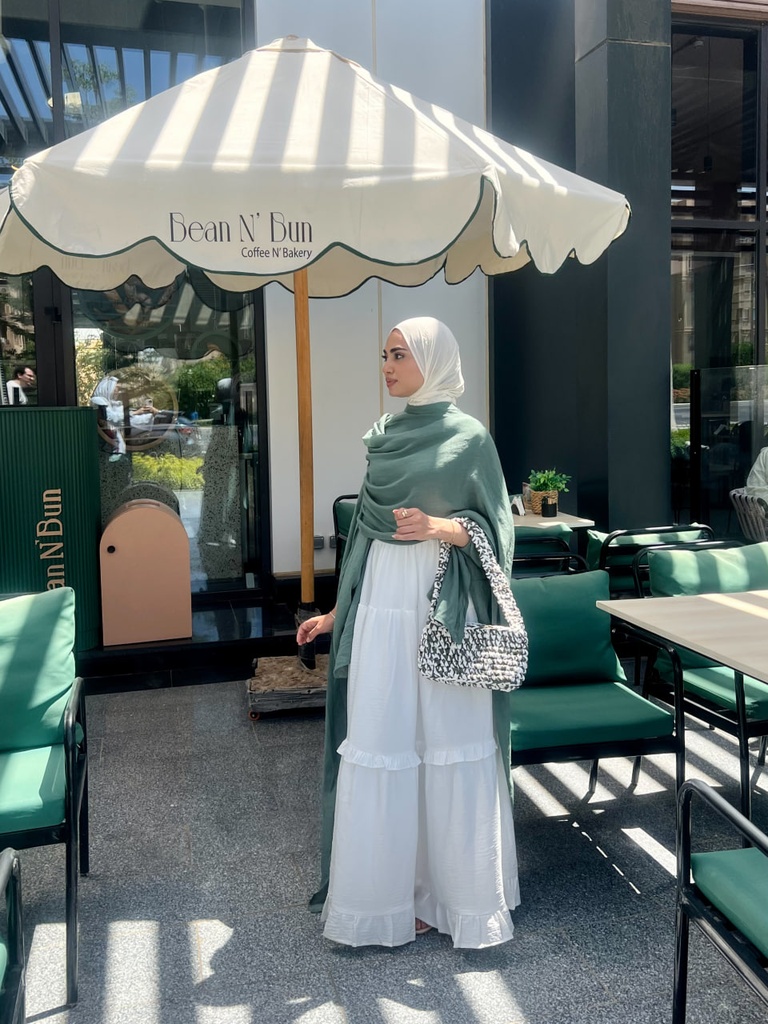 Sage Swan Cape Blouse