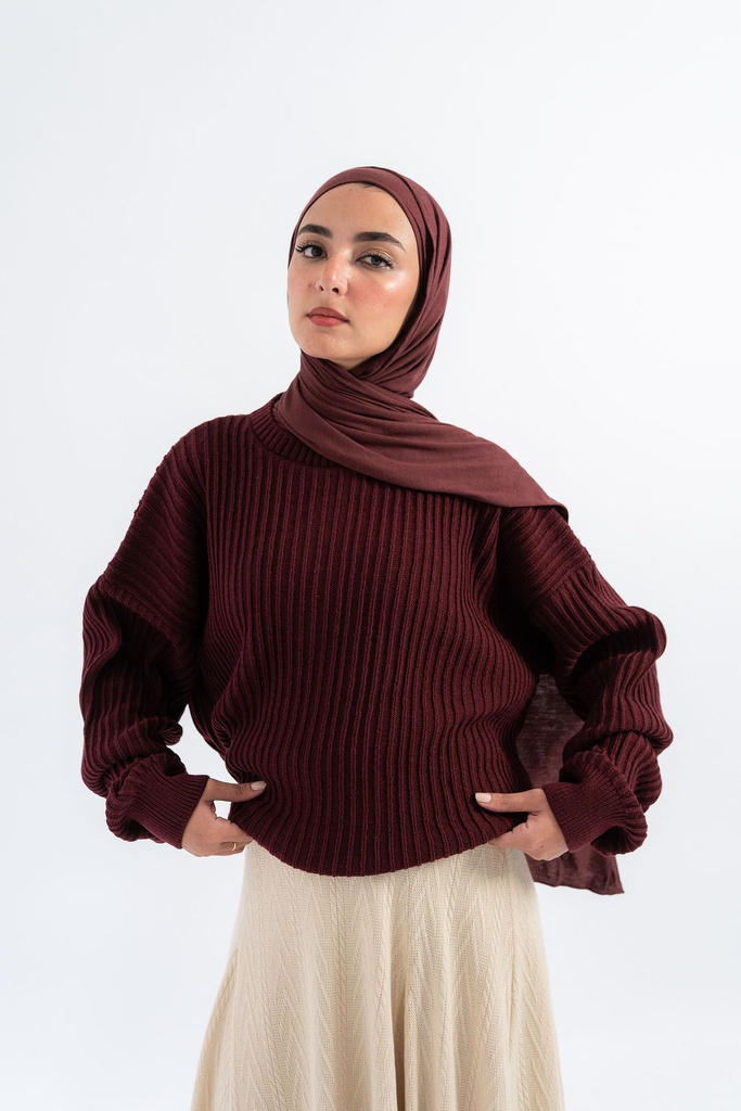 Burgundy Kyoto Pullover