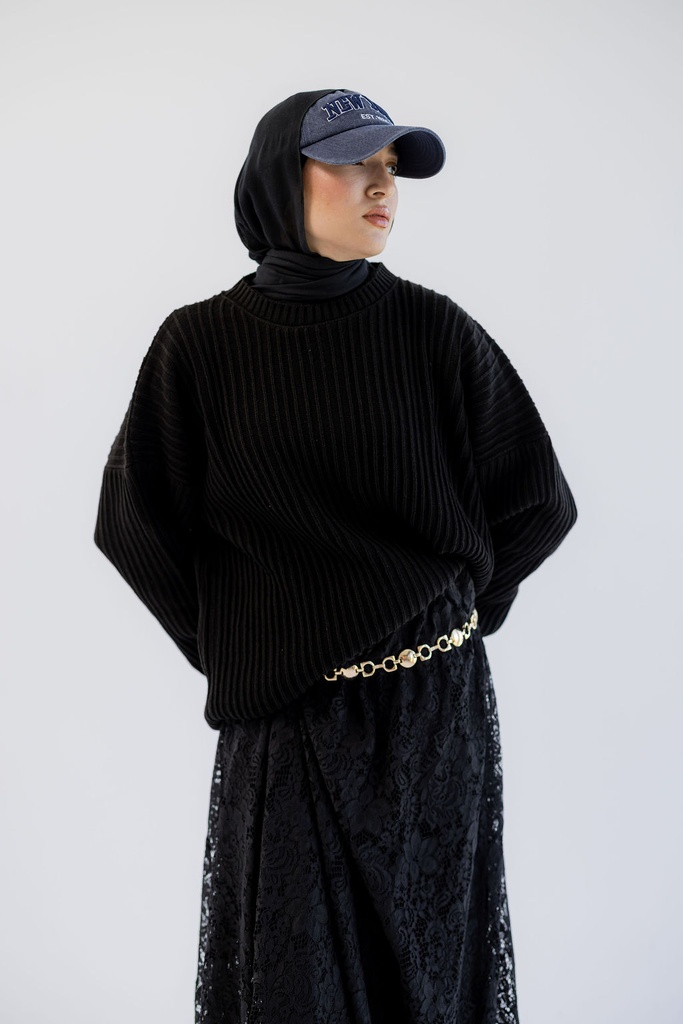 Black Kyoto Pullover