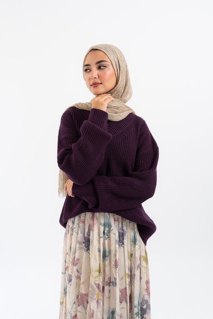 Aubergine Malibu Pullover 