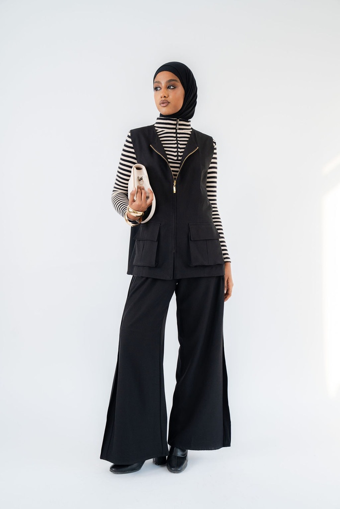 Black Valencia Pants