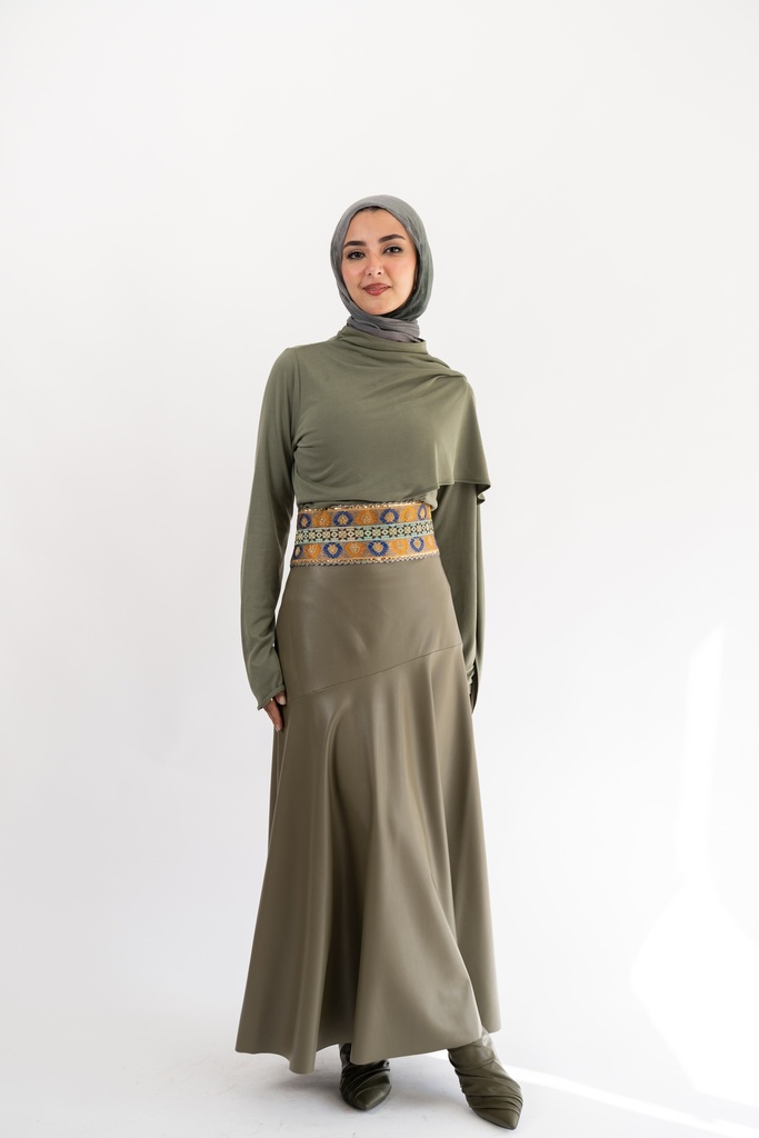 Olive Byblos Skirt  