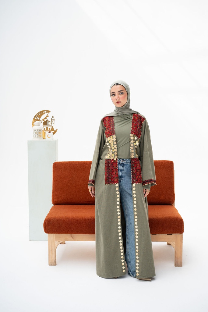 Olive Baghdad Kaftan