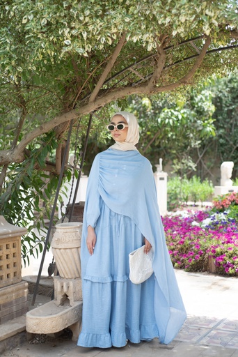 Sky Swan Cape Blouse