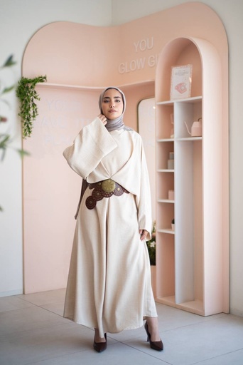Beige Seren Dress  
